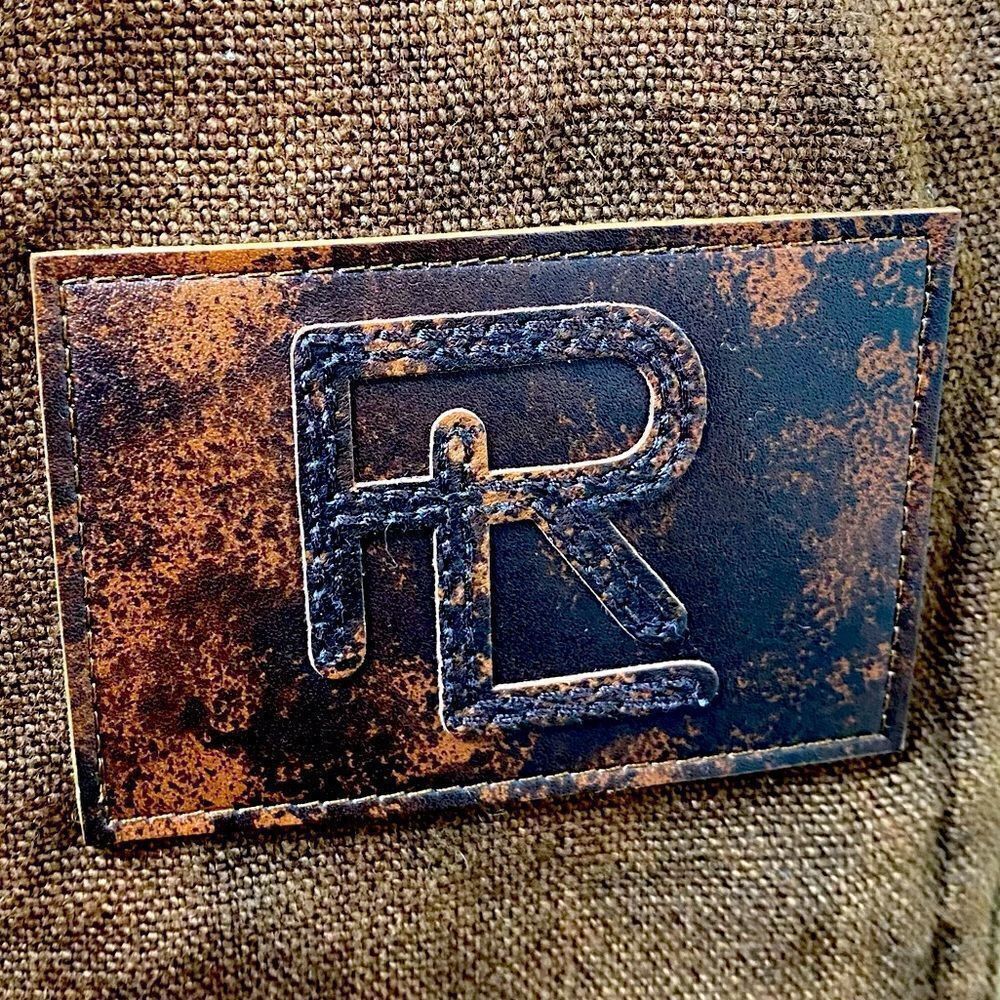 Ralph Lauren Collection Italian Linen Winslow Antique Brown Field Jacket - Picture 2 of 16